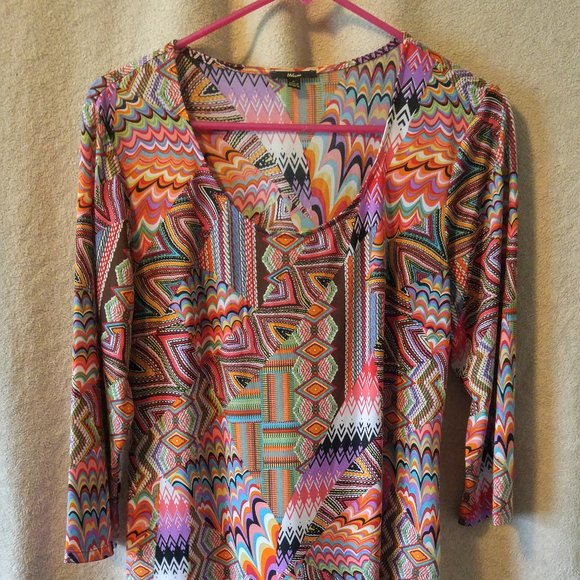2 for $10 Milano LS Patchwork Vintage/ - Picture 4 of 4